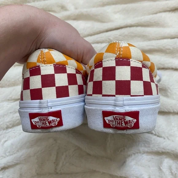 Vans checkerboard multi colored lace-up low-top sneakers Sz W6.5/ M5 - Picture 4 of 6